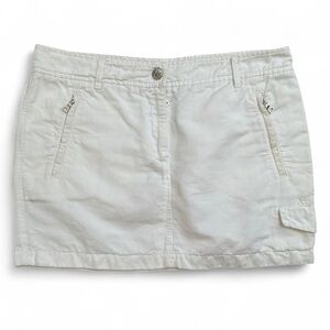 Prada sport white mini skirt